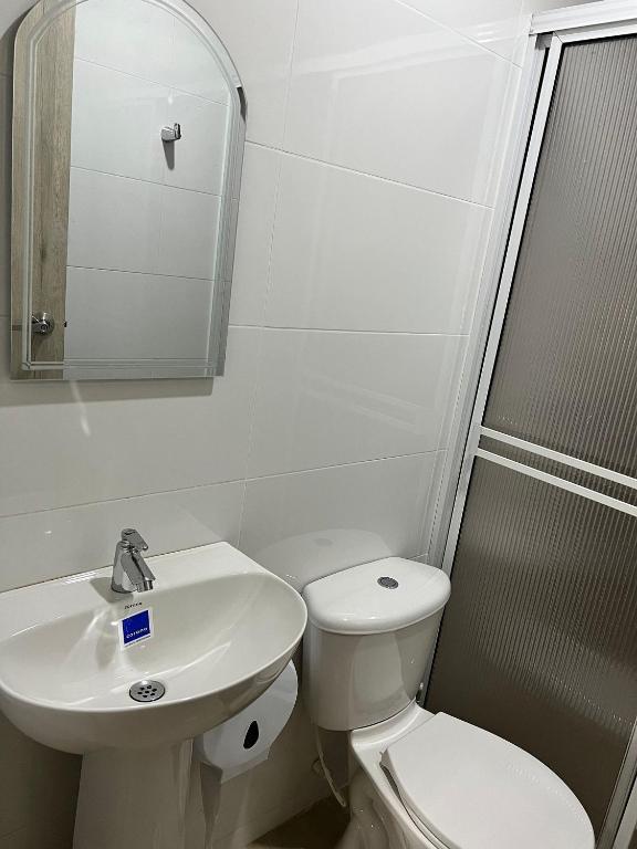 Koupelna v ubytování Río Guatapuri y Confort Deluxe
