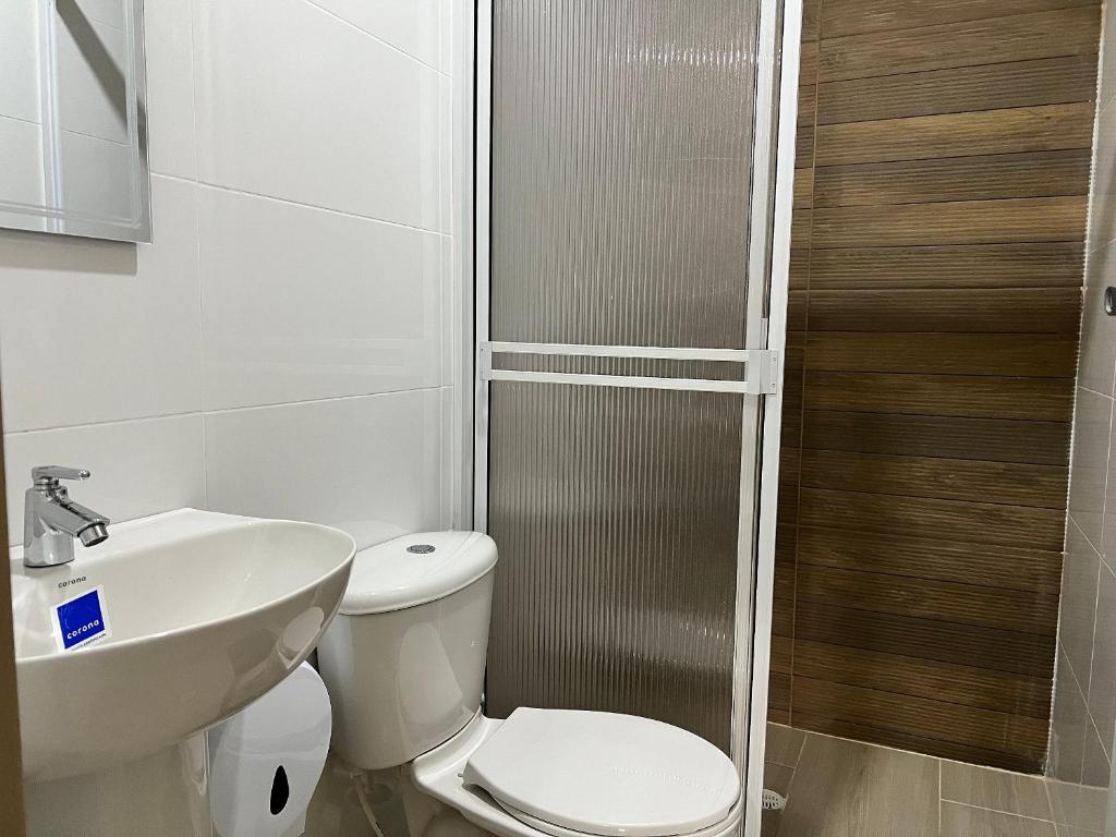 Koupelna v ubytování Río Guatapuri y Confort Deluxe