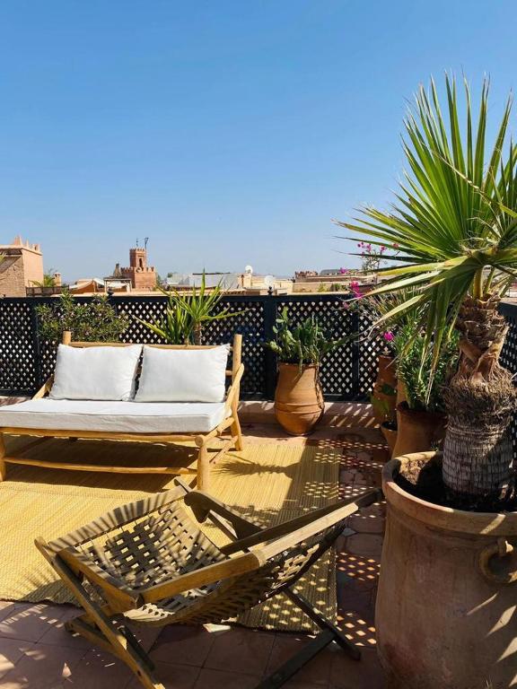 Balkón nebo terasa v ubytování Riad Casa nomad