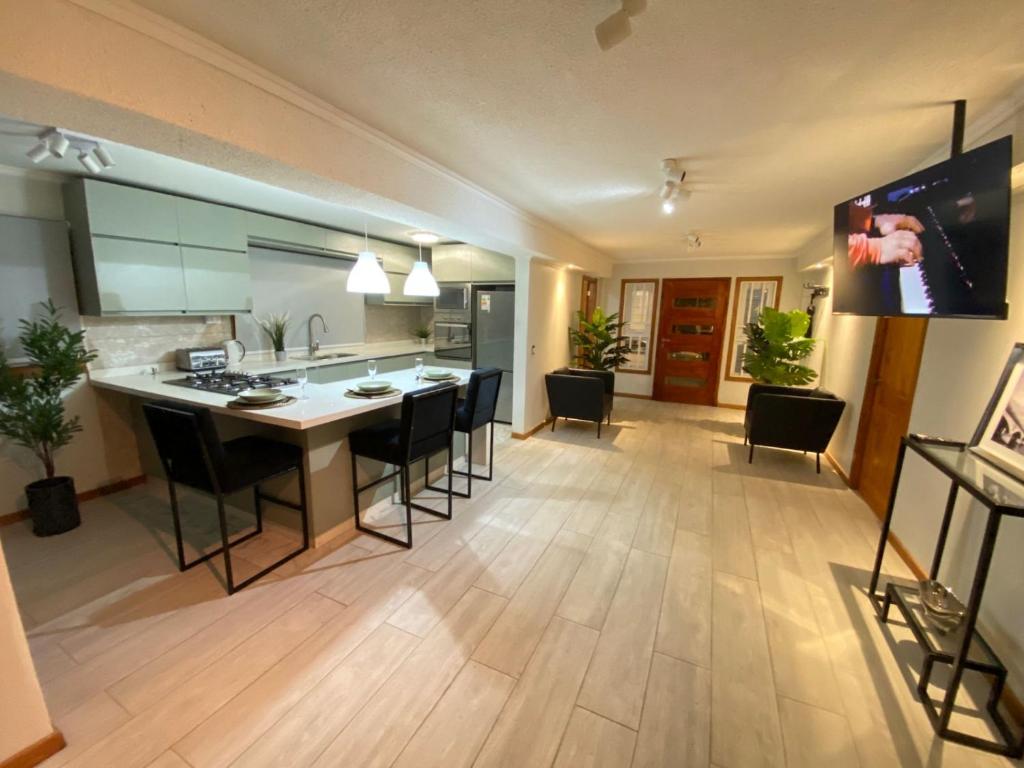Kuchyň nebo kuchyňský kout v ubytování Hotel Boutique 501