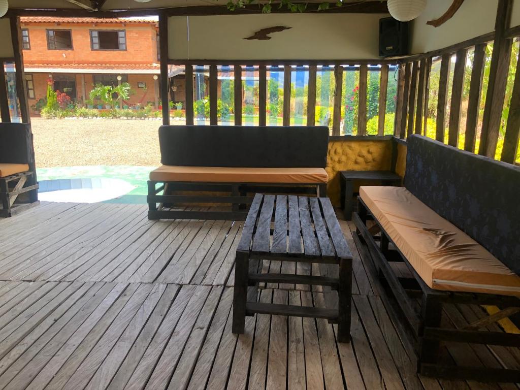 Posezení v ubytování Finca Hotel Paraiso Urrao