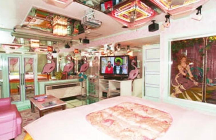 TV a/nebo společenská místnost v ubytování ホテル　アイネ　五條店
