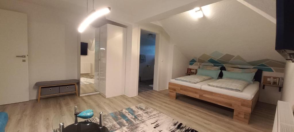 Postel nebo postele na pokoji v ubytování Kalser Eck