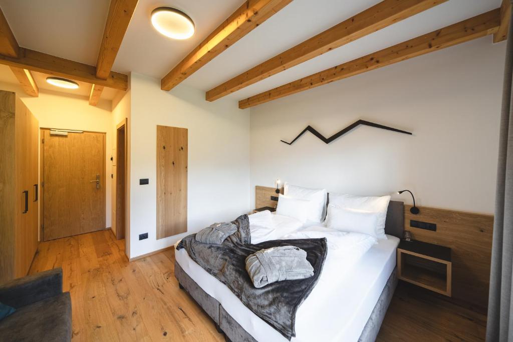 Postel nebo postele na pokoji v ubytování Hotel Lahnerhof