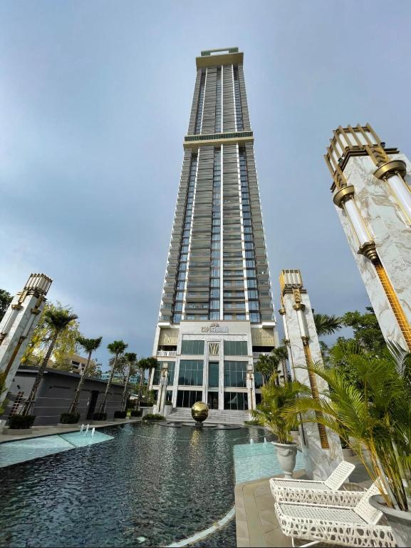 Bazén v ubytování Copacabana jomtien beach high floor nebo v jeho okolí