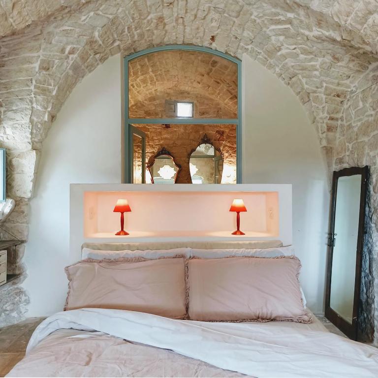 Postel nebo postele na pokoji v ubytování Masseria LoJazzo