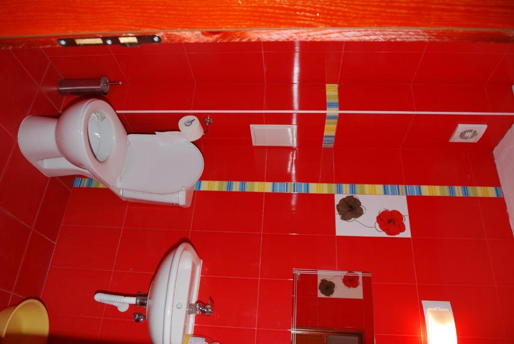 Koupelna v ubytování Hotel Saint Tatyana