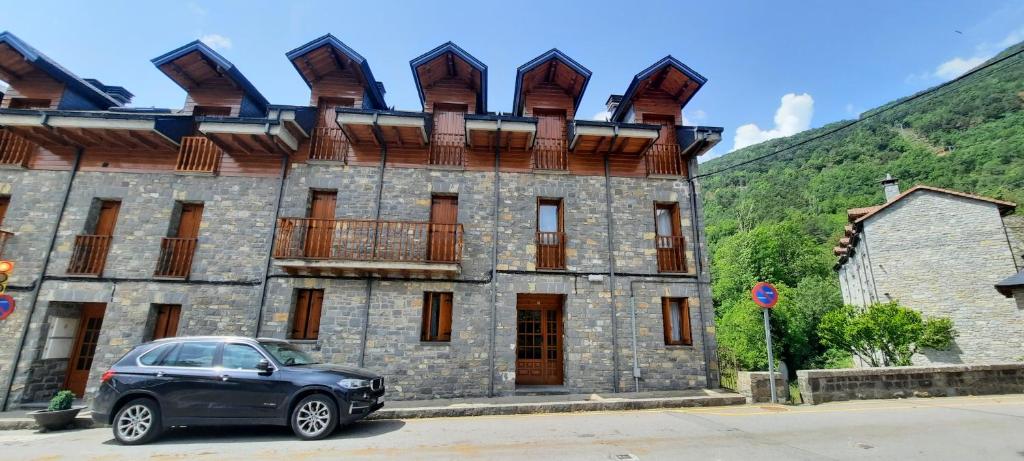 Nespecifikovaný výhled na hory nebo výhled na hory při pohledu z apartmánu