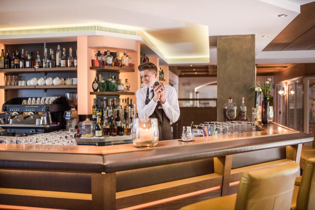 Lounge nebo bar v ubytování Hotel Resmairhof