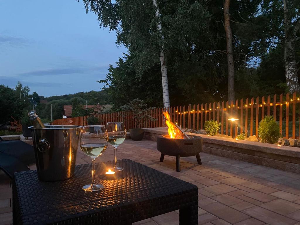 Zahrada ubytování Apartmán Danuše