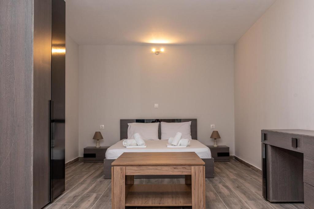 Posteľ alebo postele v izbe v ubytovaní Medusa Rooms