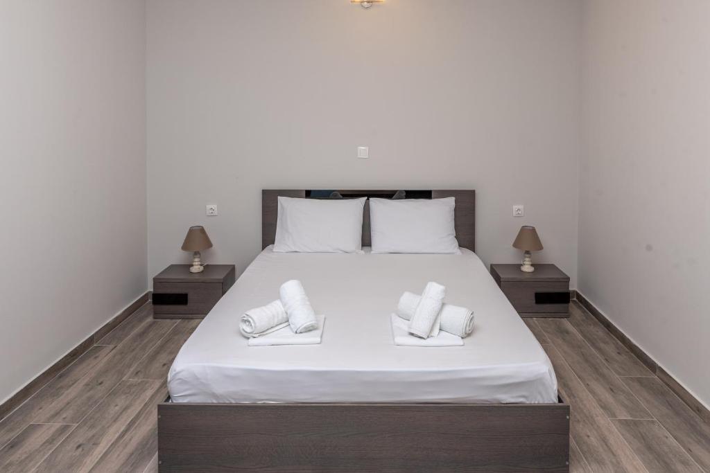 Posteľ alebo postele v izbe v ubytovaní Medusa Rooms