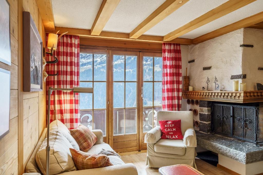 Posezení v ubytování Chalet Bergkristall