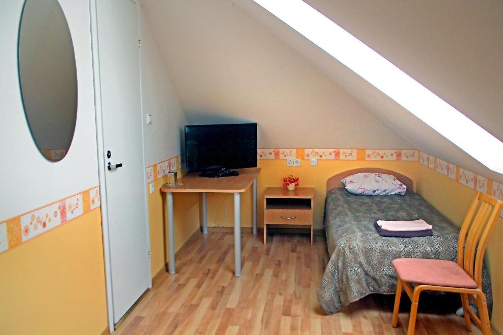 TV a/nebo společenská místnost v ubytování Rivaal Guesthouse-Cafe