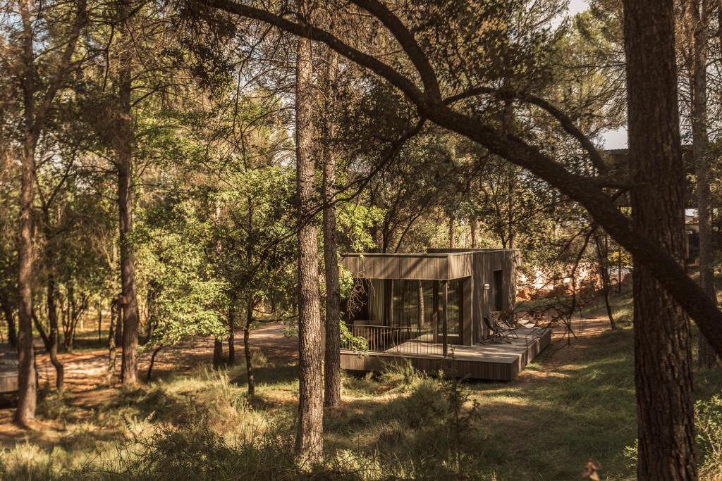 Zahrada ubytování Les Cabanes de l'Oller del Mas