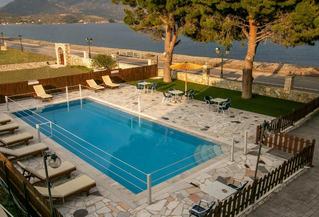 The swimming pool at or close to Nefeli Studios
