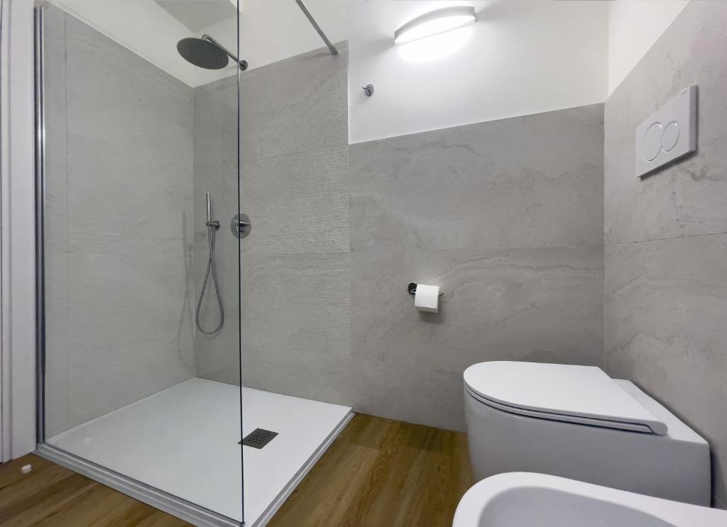 Koupelna v ubytování Ancora Suites