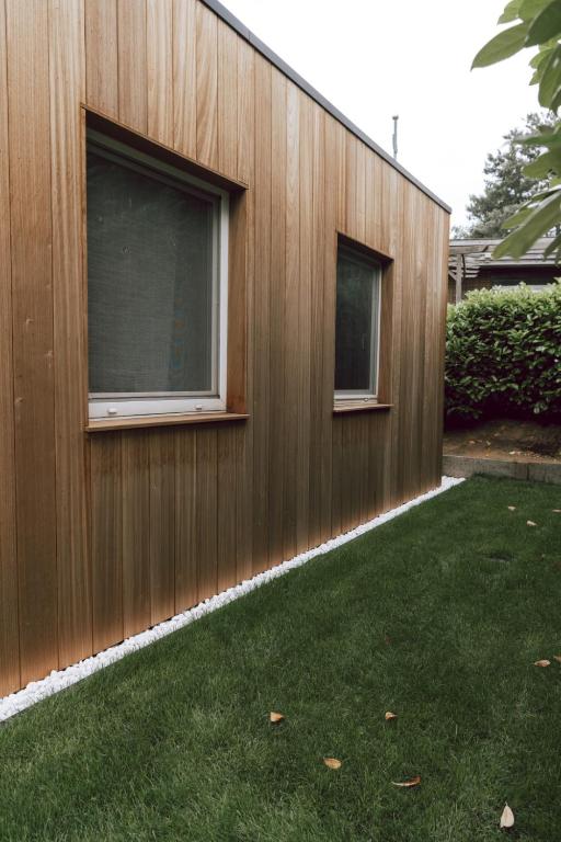 Zahrada ubytování Imagine Tiny House 325 op Camping GT te Balen