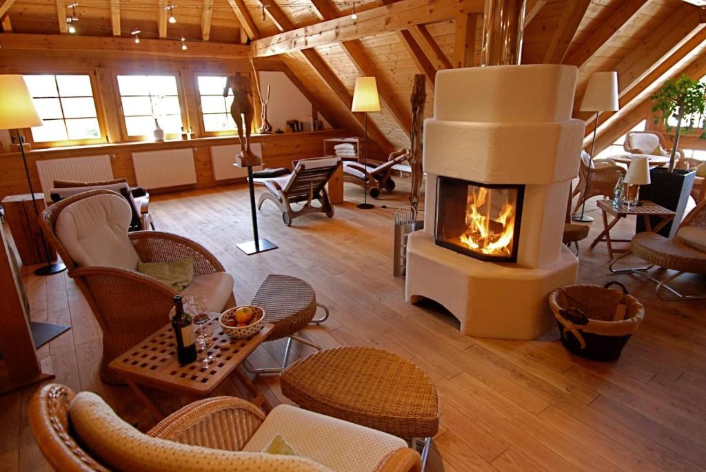 Posezení v ubytování Hotel Haferland