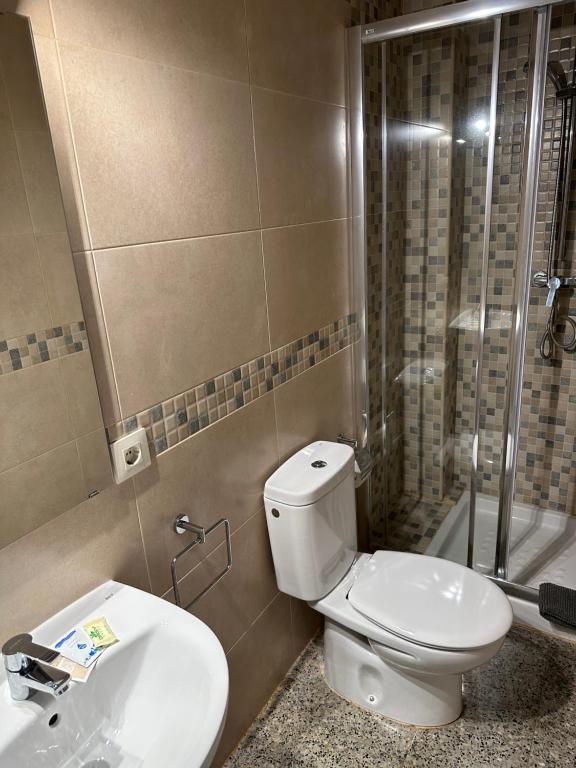Koupelna v ubytování L'Illa Hotel