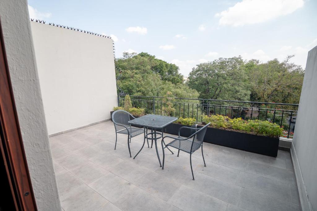 Balkón nebo terasa v ubytování Six Hotel Guadalajara Expiatorio