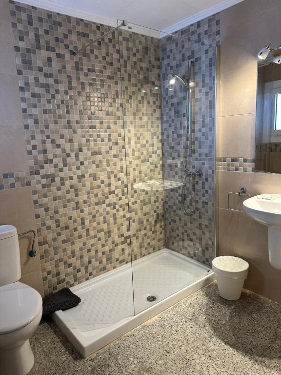 Koupelna v ubytování L'Illa Hotel