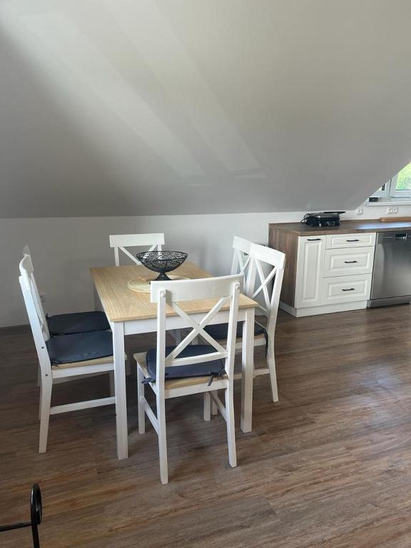 Kuchyň nebo kuchyňský kout v ubytování Apartmány Tobias