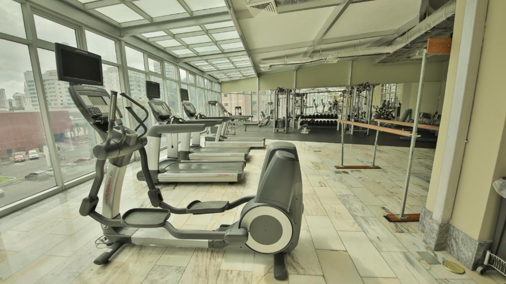 Fitness centrum a/nebo fitness zařízení v ubytování Torres de Alba Hotel & Suites