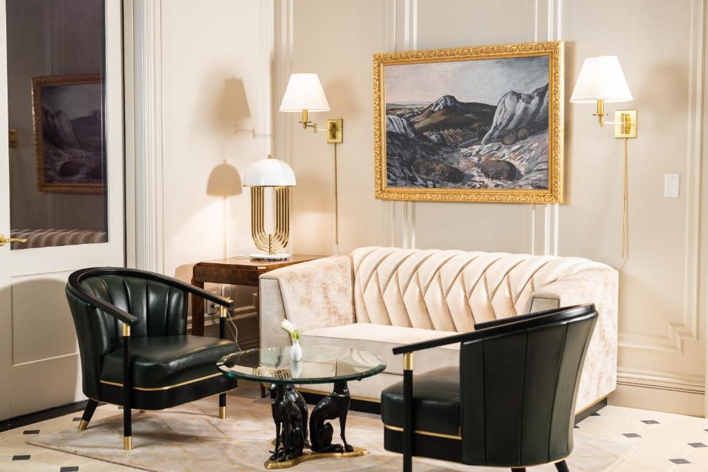 Posezení v ubytování Hôtel Swexan
