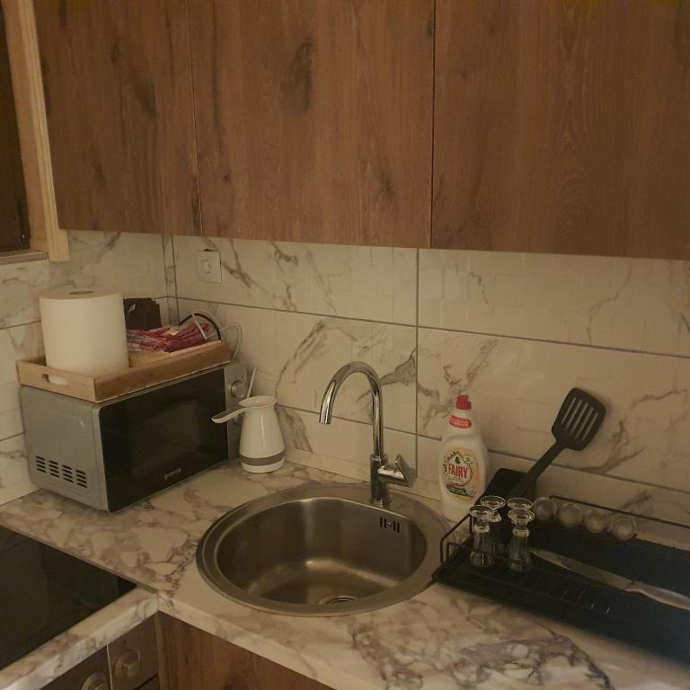 Kuhinja ili čajna kuhinja u objektu Guest house Andrea