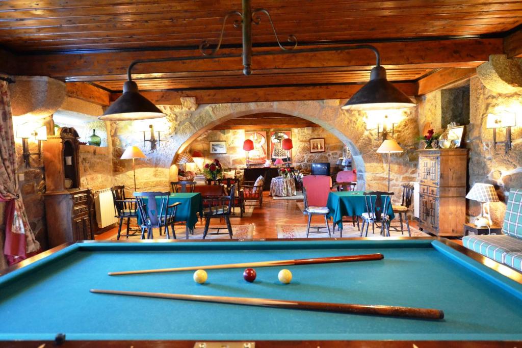 Biliár nebo kulečník v ubytování Casa da Lage