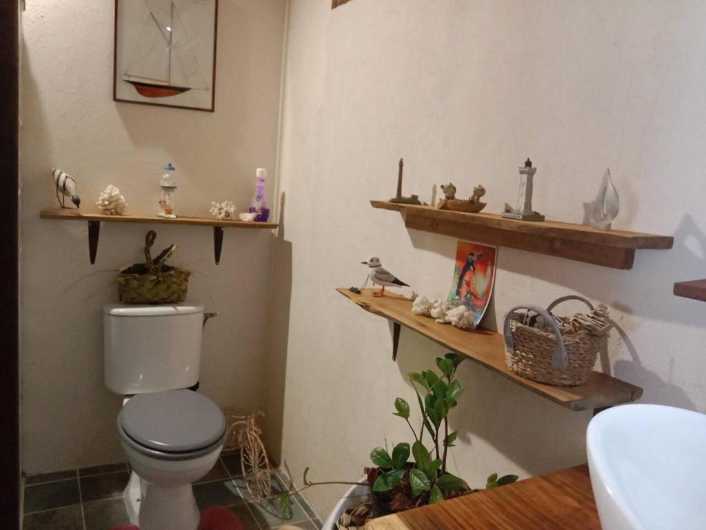 Koupelna v ubytování Chalet chez Téra'i