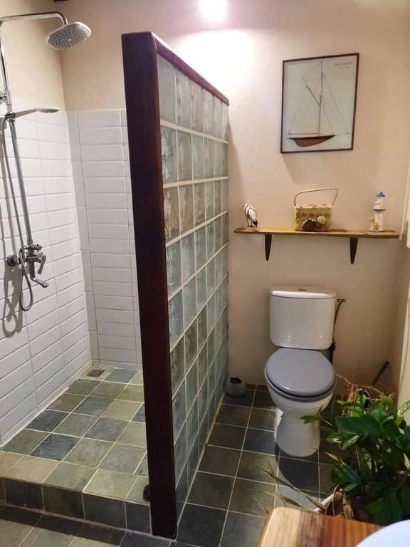 Koupelna v ubytování Chalet chez Téra'i
