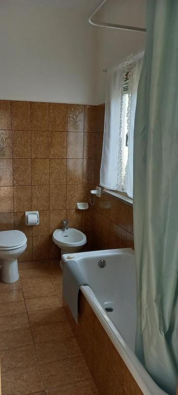 Koupelna v ubytování Casa zia Lidia