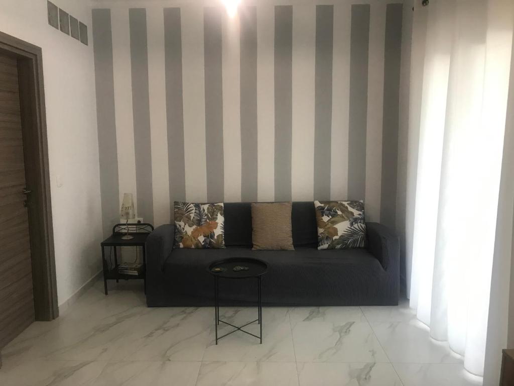 Posezení v ubytování Bafas Apartments