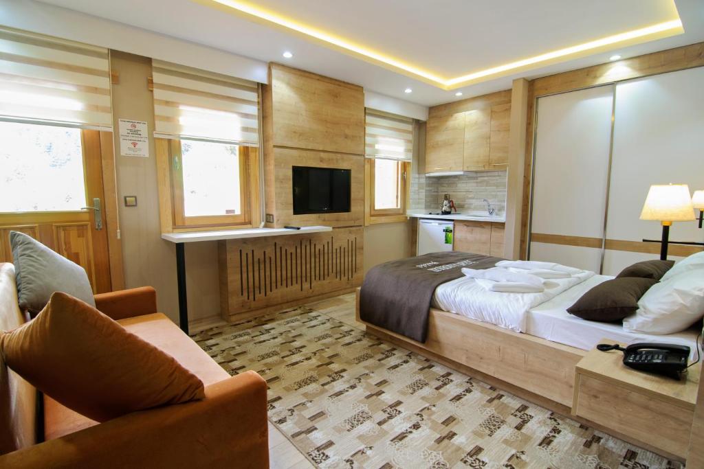 İlhan Kardeşler Apart Otel - Deluxe Double Room With Lake View And Kitchenette
