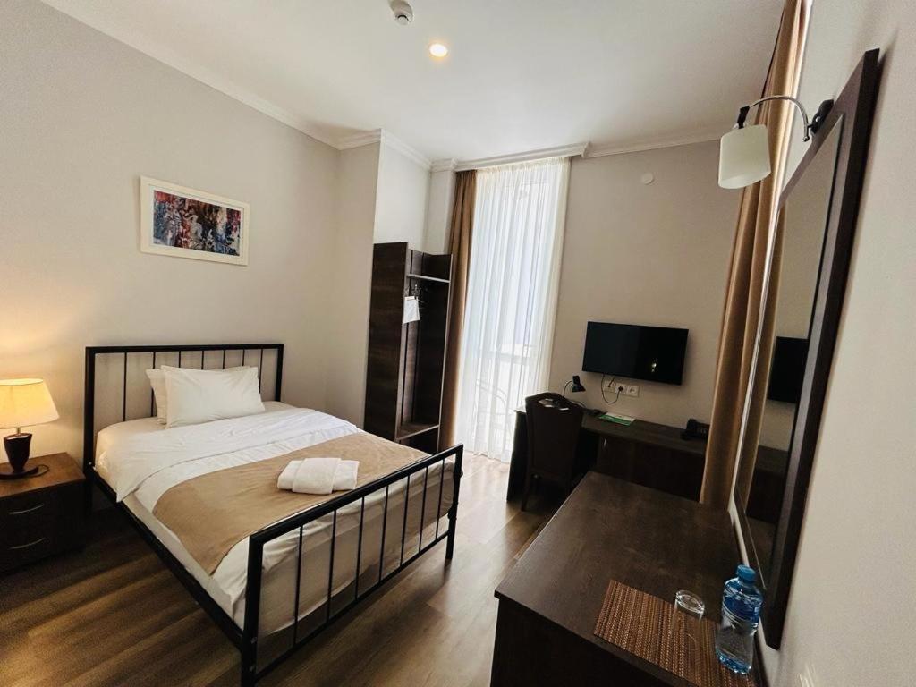 TV a/nebo společenská místnost v ubytování Abastumani Residence