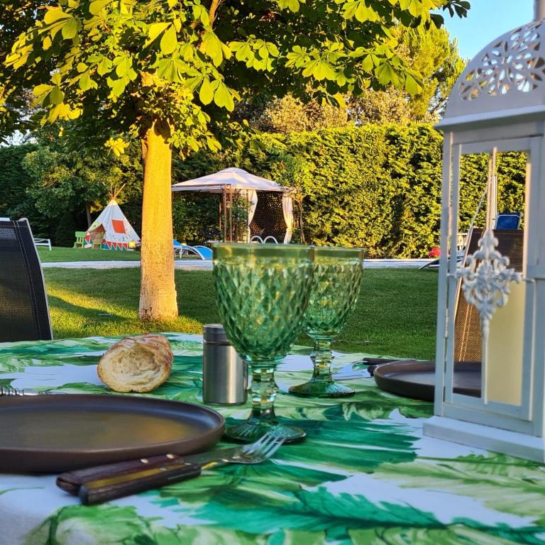 Vonkajšia záhrada v ubytovaní Villa Prana