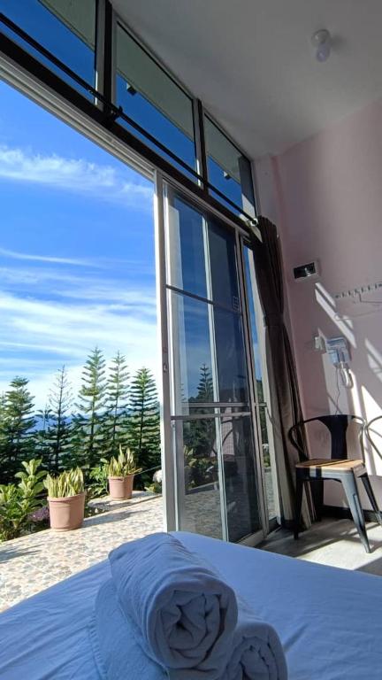 Balkón nebo terasa v ubytování THE CLOUD KINABALU- R3 R4