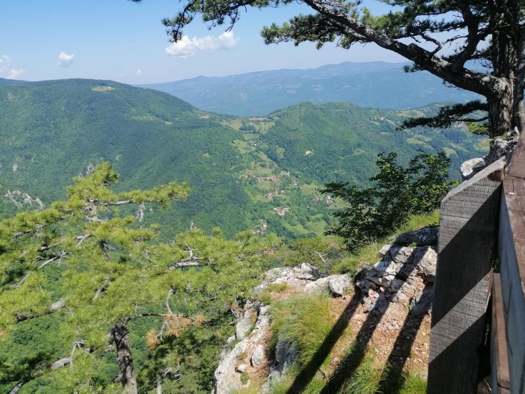 a view of a valley from the top of a mountain at Tarin zov in Kaludjerske Bare