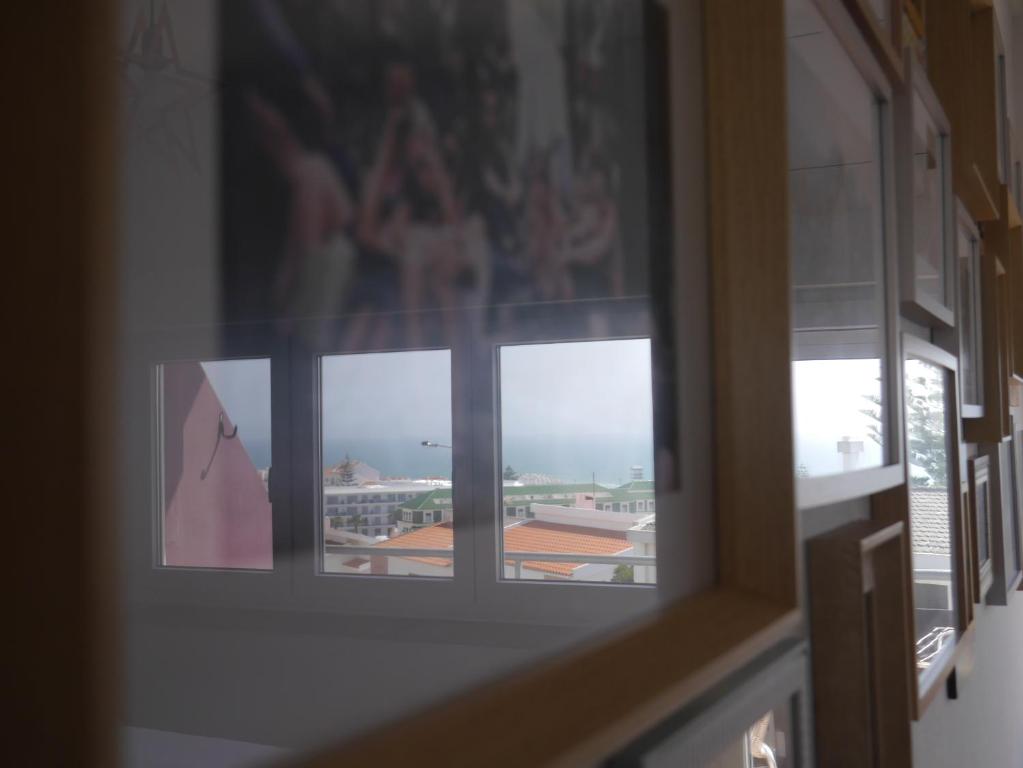 a view from a window of a building at Hostel & Surfcamp 55 in Ericeira