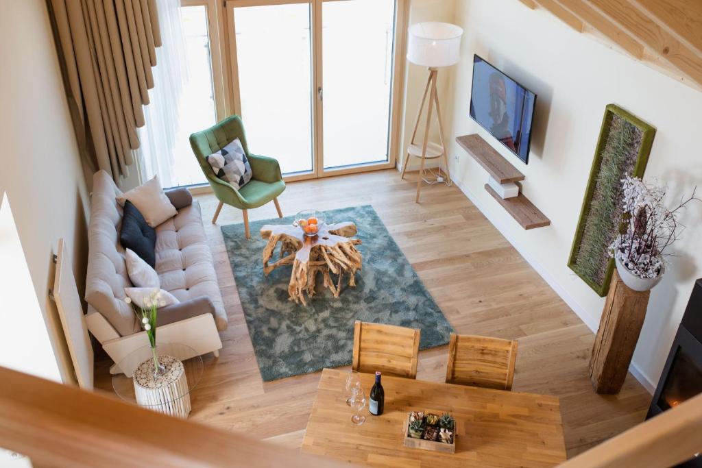 TV a/nebo společenská místnost v ubytování Feriendorf Waidlerland