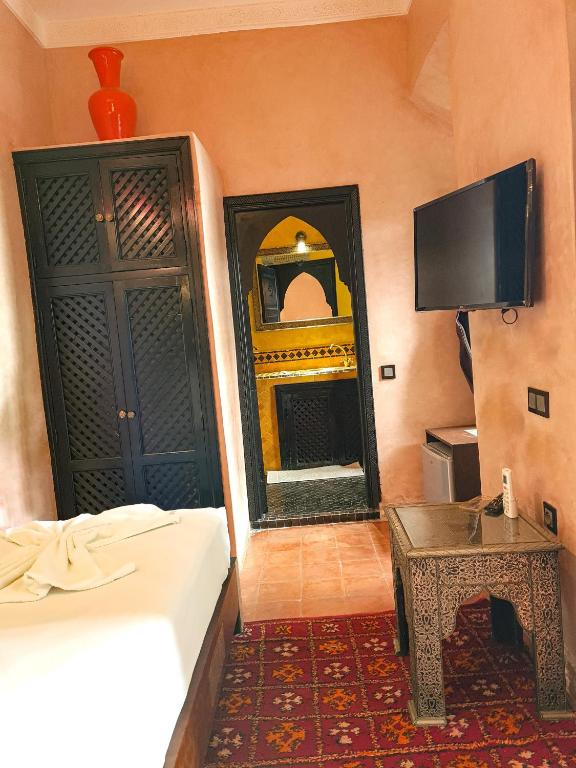 Cama o camas de una habitación en Riad Jaime