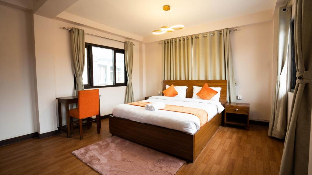 Postel nebo postele na pokoji v ubytování Hotel Pala