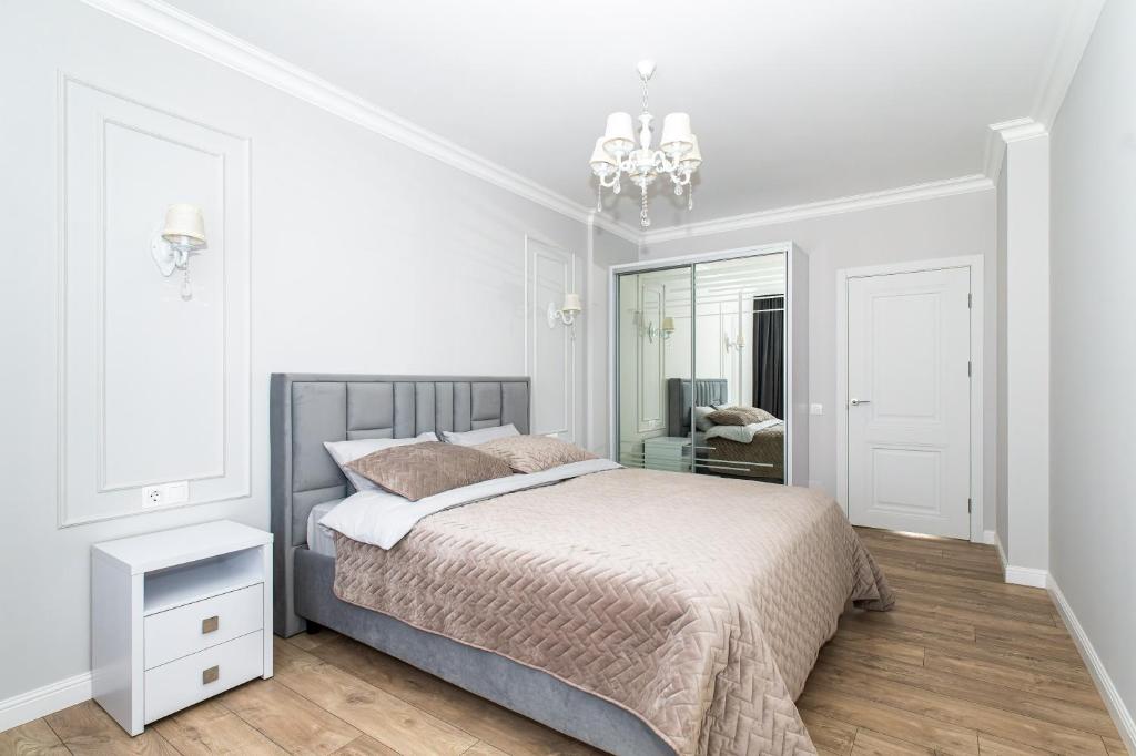 Voodi või voodid majutusasutuse Premium Apartment Chisinau toas