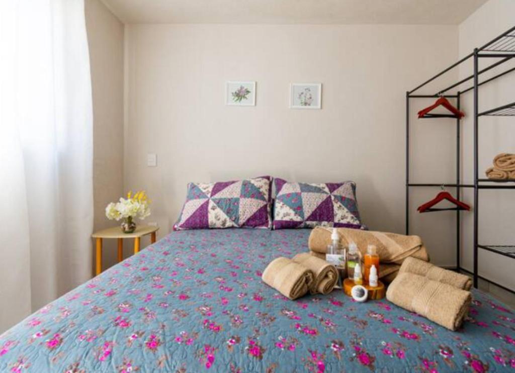 Katil atau katil-katil dalam bilik di Parques Guadalajara Department condominium, central, comfortable,