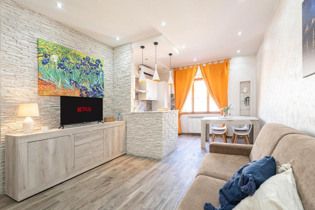 Khu vực ghế ngồi tại Casa al Mare - Suite di Lusso, Metro & Fermata Aeroporto