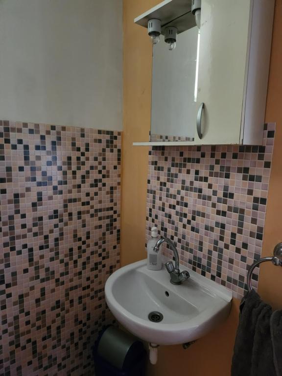 Kúpeľňa v ubytovaní ORSI Eco apartman Kecskemét