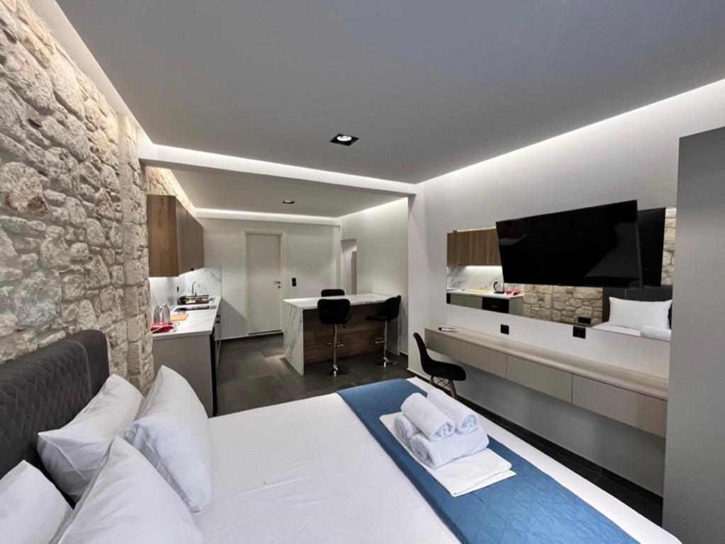 Postel nebo postele na pokoji v ubytování InLofts