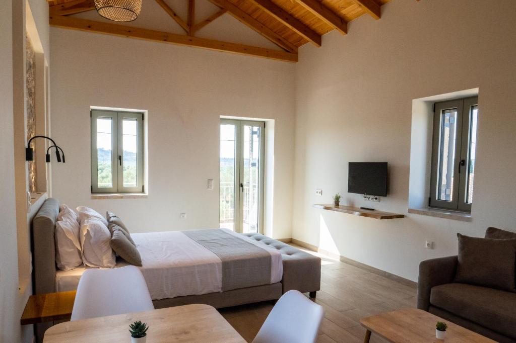 TV a/nebo společenská místnost v ubytování Olivar Suites
